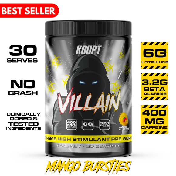 Villain High Stim Pre Workout by Krupt