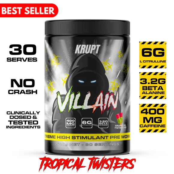 Villain High Stim Pre Workout by Krupt