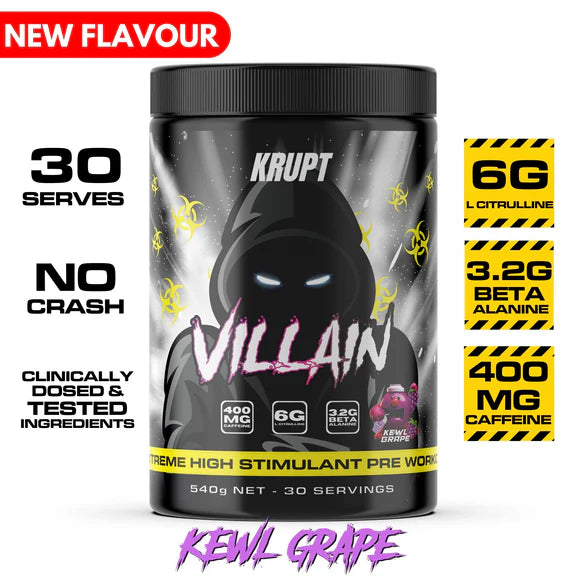 Villain High Stim Pre Workout by Krupt