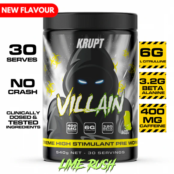 Villain High Stim Pre Workout by Krupt