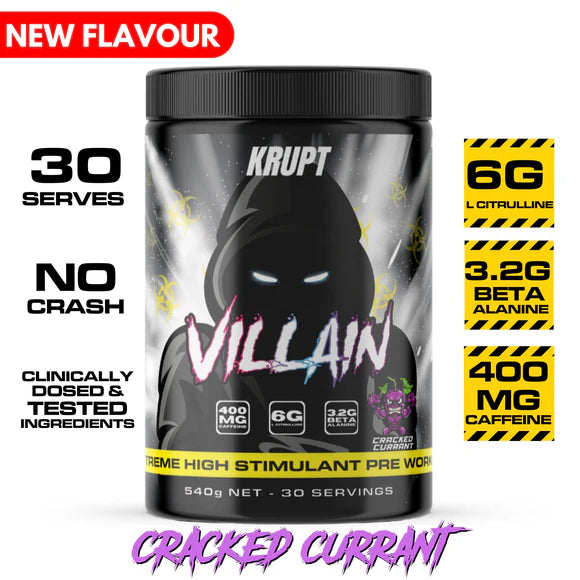 Villain High Stim Pre Workout by Krupt