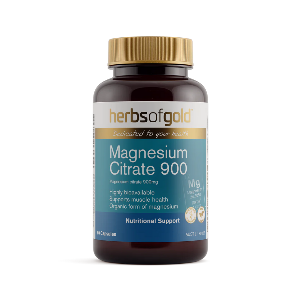 Herbs of Gold Magnesium Citrate 900  60 capsules